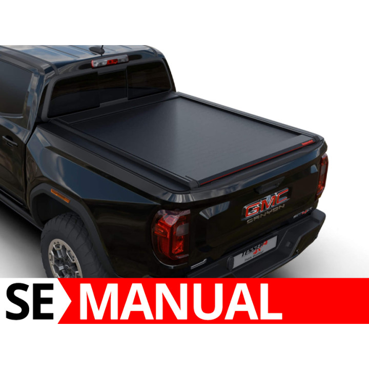 Manual Roll Top Tonneau Bed Cover, Tessera 4x4 SE, GMC Canyon 2023 - Present - EDK.ro