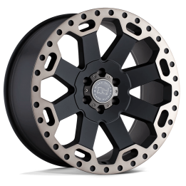 Alloy Wheel, Black Rhino WARLORD, 17x9.0, ET -12, 5x127, 71.5, Black - EDK.ro