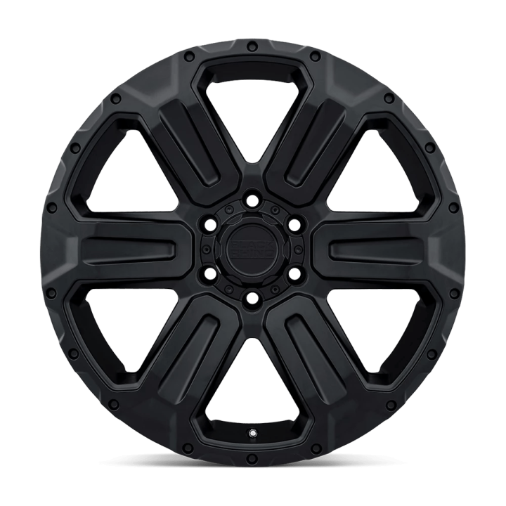 Jantă de Aluminiu, Black Rhino WARLORD, 17x8.5, ET 35, 5x127, 71.5, Negru - EDK.ro