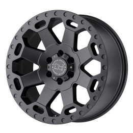 Jantă de Aluminiu, Black Rhino WARLORD, 17x8.0, ET 30, 5x127, 71.5, Gri Metalizat - EDK.ro