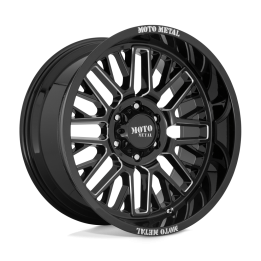 Jantă de Aluminiu, MOTO Metal MO802 WARLOCK, 20x9.0, ET 18, 5x127, 71.5, Negru - EDK.ro
