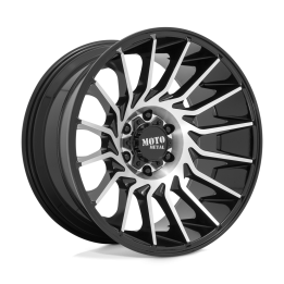 Jantă de Aluminiu, MOTO Metal MO807, 22x12.0, ET -44, 5x127, 71.5, Negru - EDK.ro