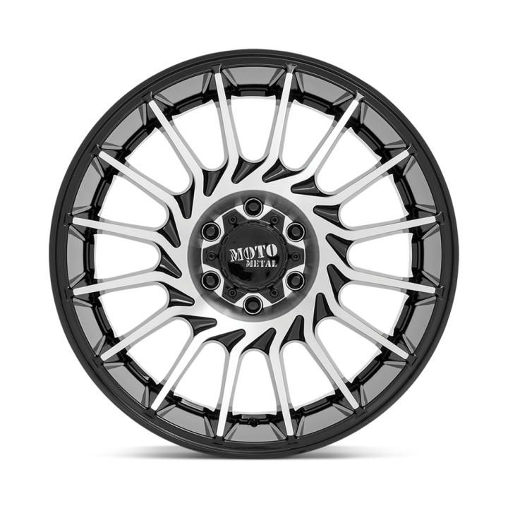Jantă de Aluminiu, MOTO Metal MO807, 22x12.0, ET -44, 5x127, 71.5, Negru - EDK.ro