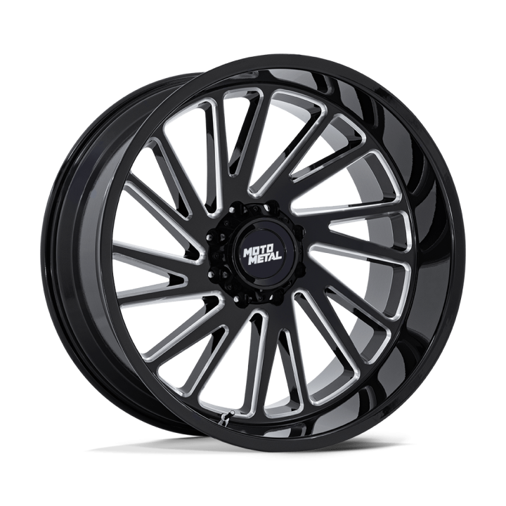 Jantă de Aluminiu, MOTO Metal MO811 COMBAT, 24x12.0, ET -44, 5x127, 71.5, Negru - EDK.ro