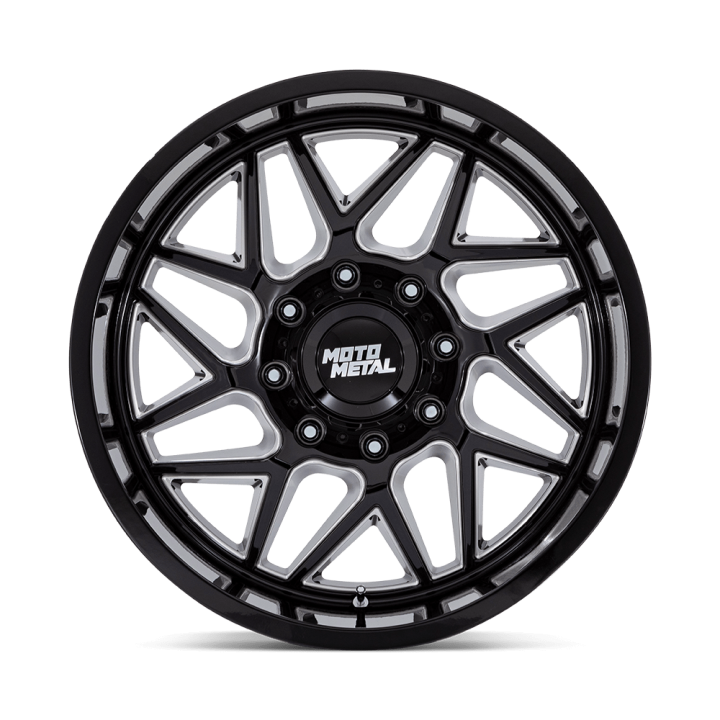 Jantă de Aluminiu, MOTO Metal MO812 TURBINE, 20x9.0, ET 1, 5x127, 71.5, Negru - EDK.ro