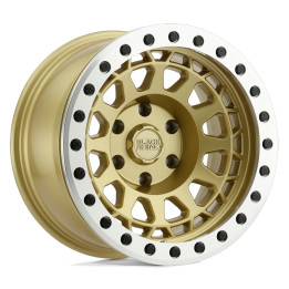 Jantă de Aluminiu, Black Rhino PRIMM Beadlock, 17x8.5, ET -38, 5x127, 71.5, Auriu - EDK.ro