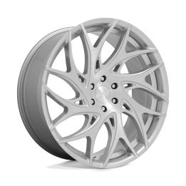 Jantă de Aluminiu, DUB S261 G.O.A.T., 24x10.0, ET 10, 5x127, 78.1, Argintiu - EDK.ro