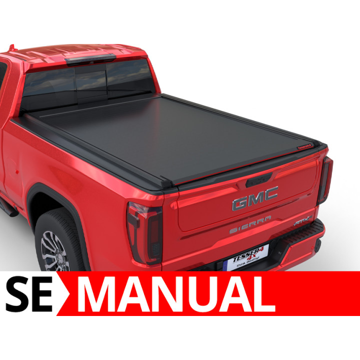 Manual Roll Top Tonneau Bed Cover, Tessera 4x4 SE, GMC Sierra 1500 Bed Length 6.6 Feet 2019 - Present - EDK.ro