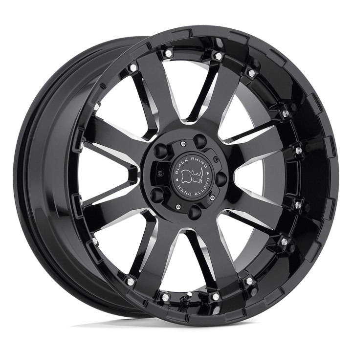 Alloy Wheel, Black Rhino SIERRA, 17x9.0, ET -12, 5x127, 78.1, Black - EDK.ro