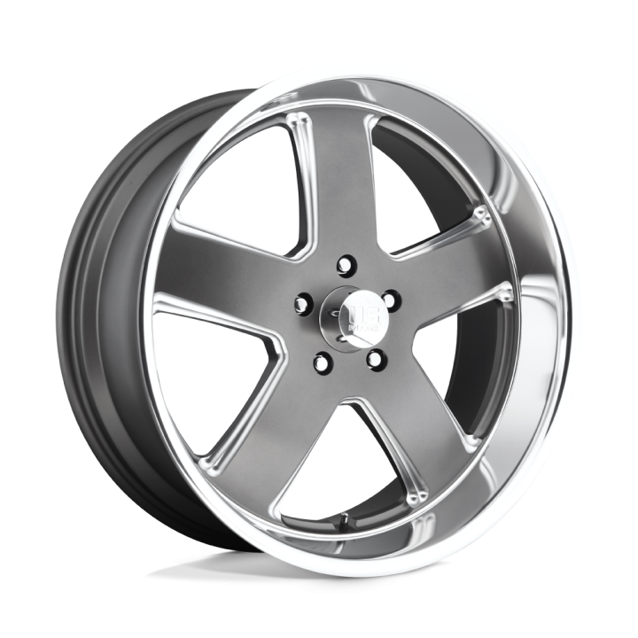 Jantă de Aluminiu, US Mags U118 HUSTLER, 22x9.0, ET 1, 5x127, 78.1, Gri Metalizat - EDK.ro