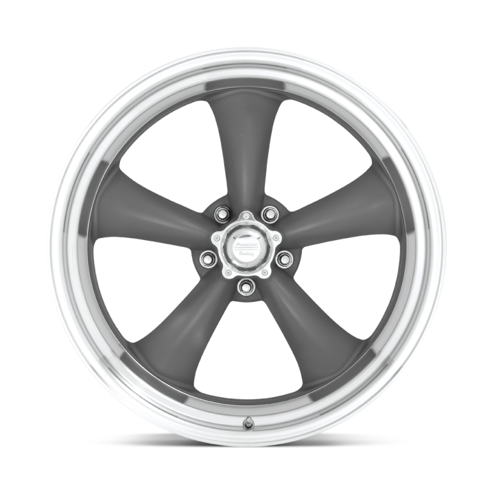 Alloy Wheel, American Racing VN215 CLASSIC TORQ THRUST II, 17x7.0, ET 0, 5x127, 83.06, Gray - EDK.ro