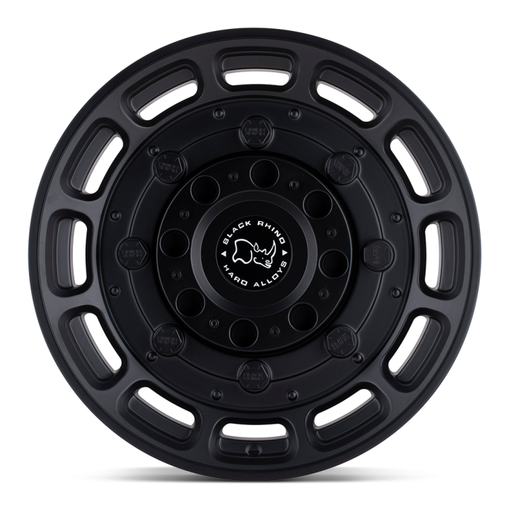 Alloy Wheel, Black Rhino WARTHOG, 17x8.5, ET -18, 5x127, 71.5, Black - EDK.ro