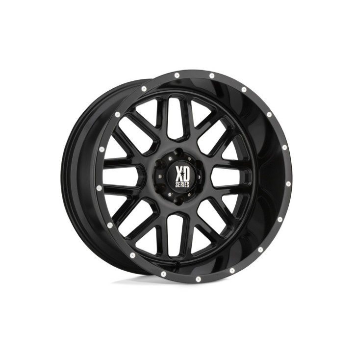 Jantă de Aluminiu, XD Series XD820 GRENADE, 20x10.0, ET -24, 5x127, 78.1, Negru - EDK.ro