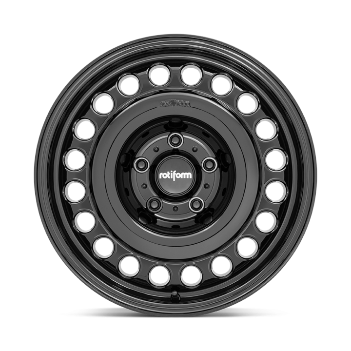 Alloy Wheel, Rotiform R191 STL, 18x9.0, ET 25, 5x130, 84.1, Black - EDK.ro