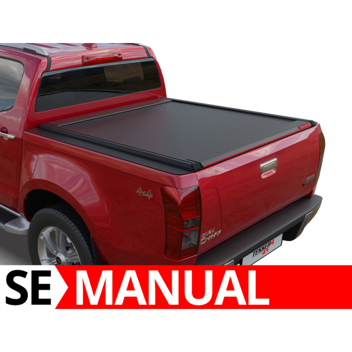 Manual Roll Top Tonneau Bed Cover, Tessera 4x4 SE, Isuzu D-Max Double Cab 2012 - 2020 - EDK.ro