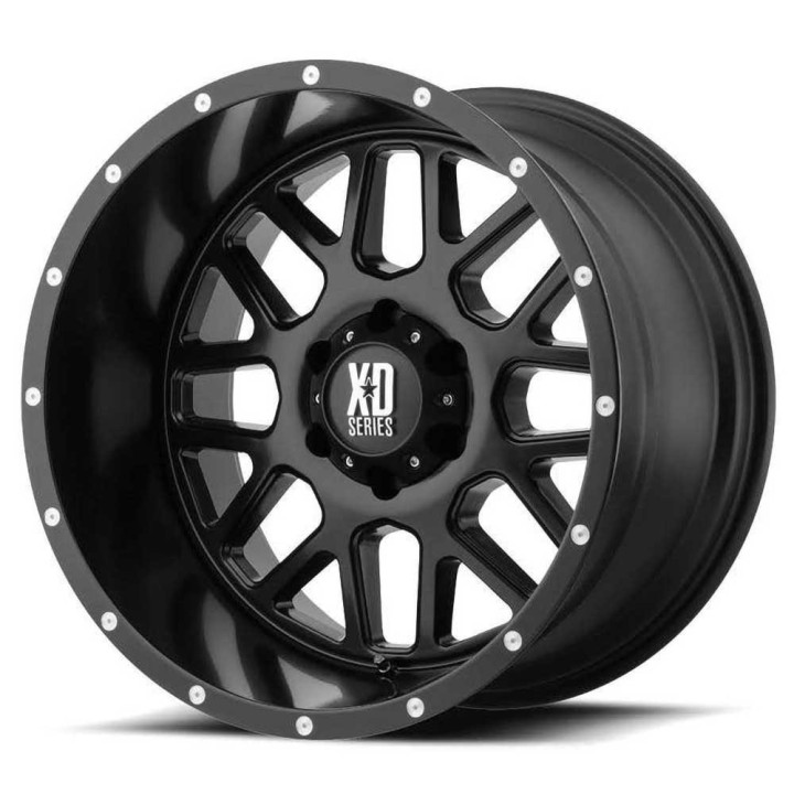Alloy Wheel, XD Series XD820 GRENADE, 18x8.0, ET 38, 5x130, 84.1, Black - EDK.ro