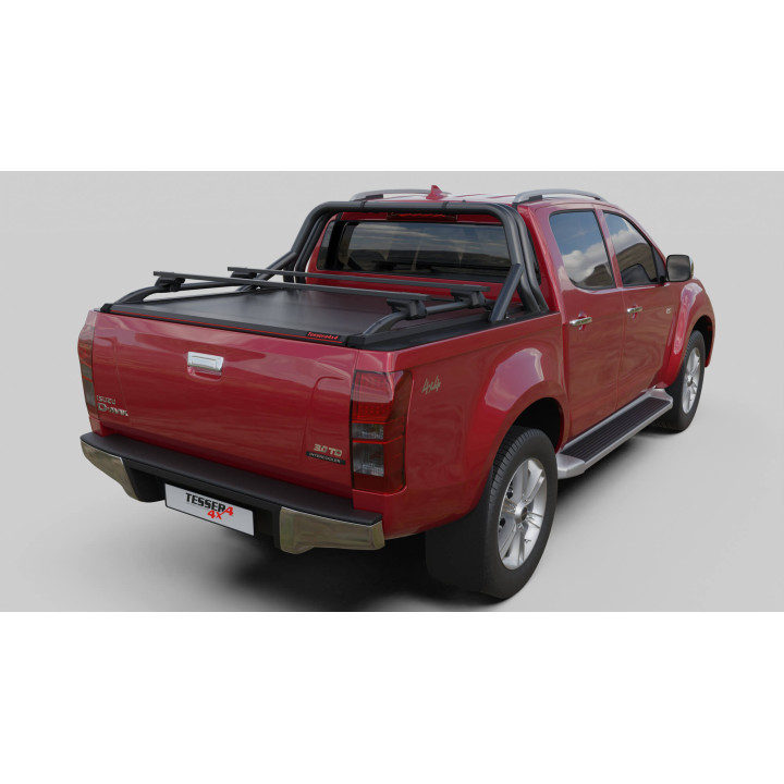 Manual Roll Top Tonneau Bed Cover, Tessera 4x4 SE, Isuzu D-Max Double Cab 2012 - 2020 - EDK.ro