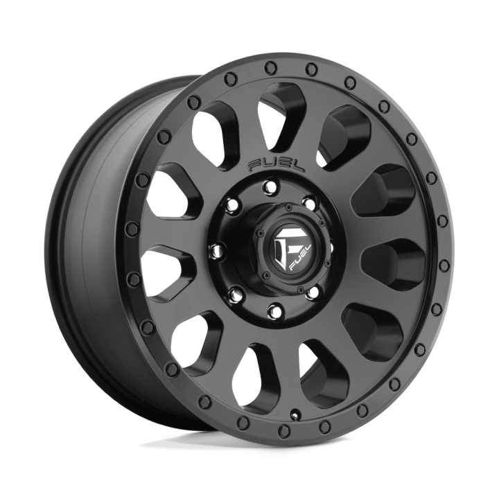 Alloy Wheel, FUEL D579 VECTOR, 18x9.0, ET 20, 5x139.7, 108, Black - EDK.ro
