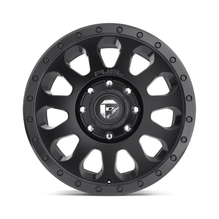 Alloy Wheel, FUEL D579 VECTOR, 18x9.0, ET 20, 5x139.7, 108, Black - EDK.ro