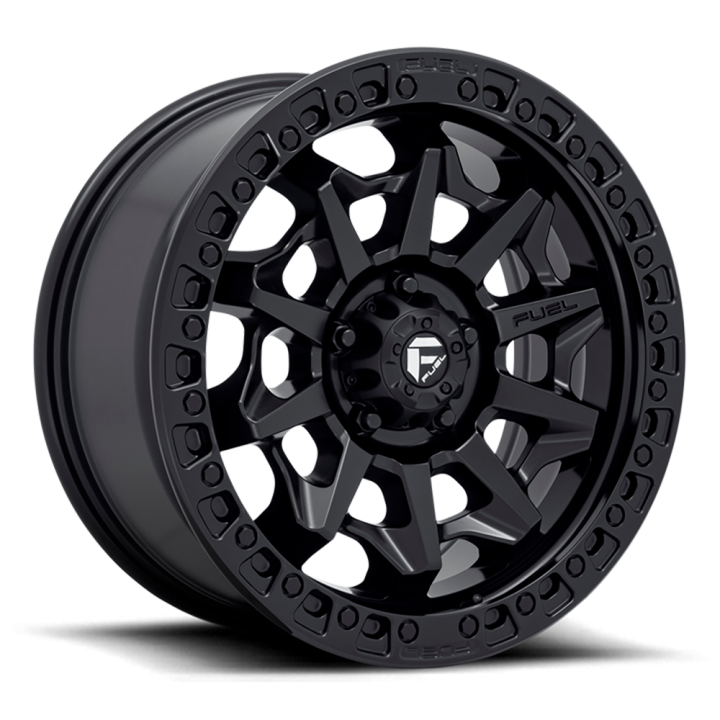 Alloy Wheel, FUEL D694 COVERT, 18x9.0, ET 20, 5x139.7, 87.1, Black - EDK.ro