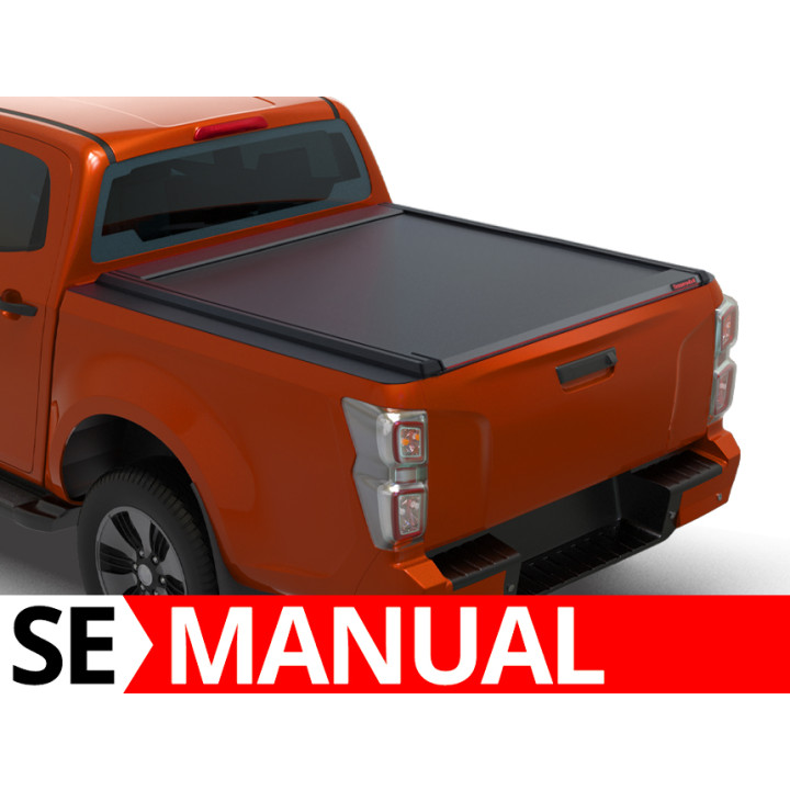 Manual Roll Top Tonneau Bed Cover, Tessera 4x4 SE, Isuzu D-Max Double Cab 2021 - Present - EDK.ro