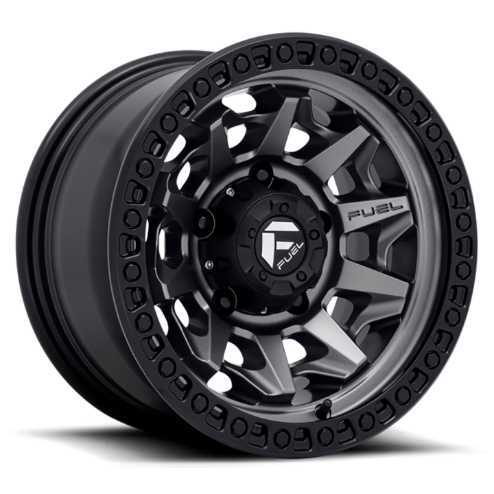 Jantă de Aluminiu, FUEL D716 COVERT, 15x8.0, ET -19, 5x139.7, 108, Negru - EDK.ro