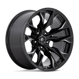 Alloy Wheel, FUEL D803 FLAME, 20x10.0, ET -18, 5x139.7, 78.1, Black - EDK.ro