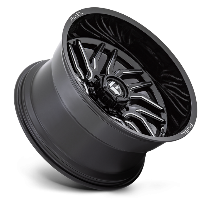 Alloy Wheel, FUEL D807 HURRICANE, 20x10.0, ET -18, 5x139.7, 78.1, Black - EDK.ro