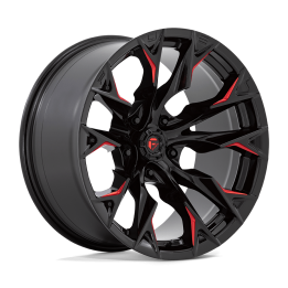 Alloy Wheel, FUEL D823 FLAME, 20x10.0, ET -18, 5x139.7, 78.1, Black - EDK.ro