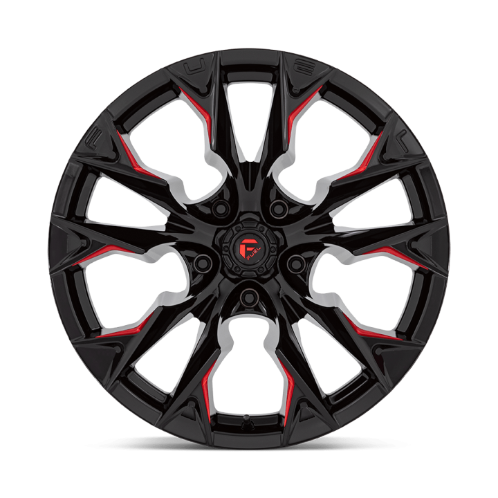 Alloy Wheel, FUEL D823 FLAME, 20x10.0, ET -18, 5x139.7, 78.1, Black - EDK.ro