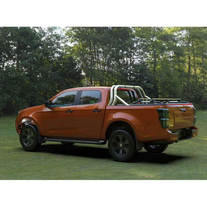 Manual Roll Top Tonneau Bed Cover, Tessera 4x4 SE, Isuzu D-Max Double Cab 2021 - Present - EDK.ro
