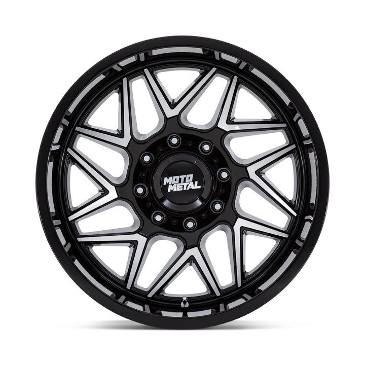 Jantă de Aluminiu, MOTO Metal MO812 TURBINE, 20x10.0, ET -18, 5x139.7, 78.1, Negru - EDK.ro