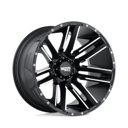 Alloy Wheel, MOTO Metal MO978 RAZOR, 20x10.0, ET -24, 5x139.7, 108, Black - EDK.ro