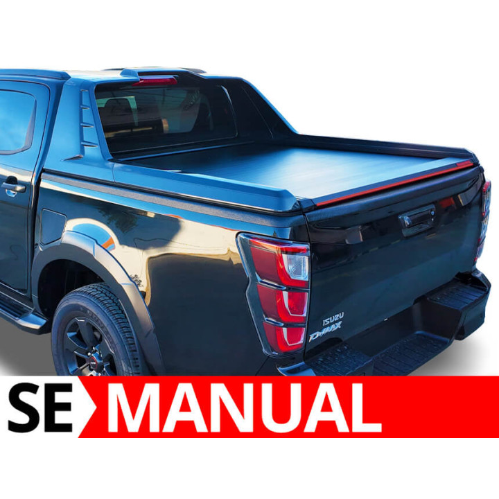 Manual Roll Top Tonneau Bed Cover, Tessera 4x4 SE, Isuzu D-Max Sailplane 2025 Double Cab 2021 - Present - EDK.ro