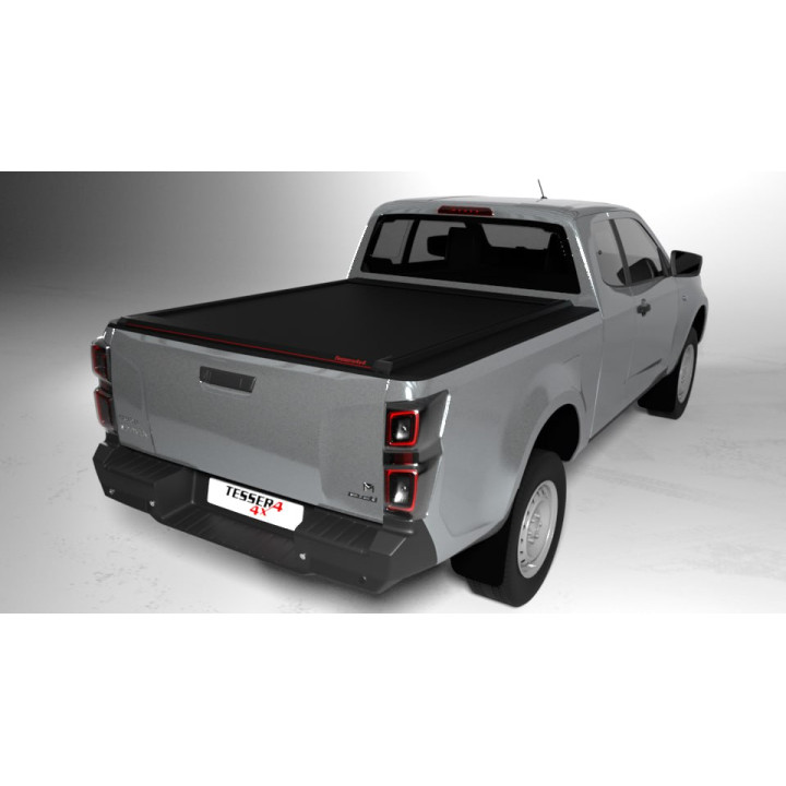 Manual Roll Top Tonneau Bed Cover, Tessera 4x4 SE, Isuzu D-Max Extra Cab 2021 - Present - EDK.ro
