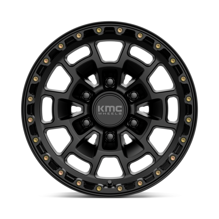 Alloy Wheel, KMC, 17x8.5, ET 0, 5x150, 110.1, Black - EDK.ro
