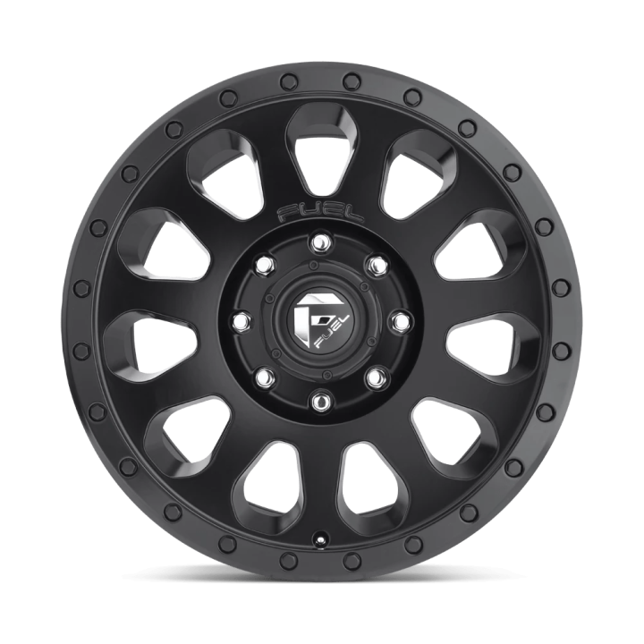 Alloy Wheel, FUEL D579 VECTOR, 16x8.0, ET 15, 6x114.3, 66.06, Black - EDK.ro