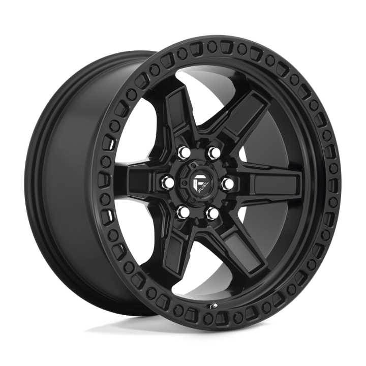 Jantă de Aluminiu, FUEL D697 KICKER, 17x9.0, ET 12, 6x114.3, 66.06, Negru - EDK.ro