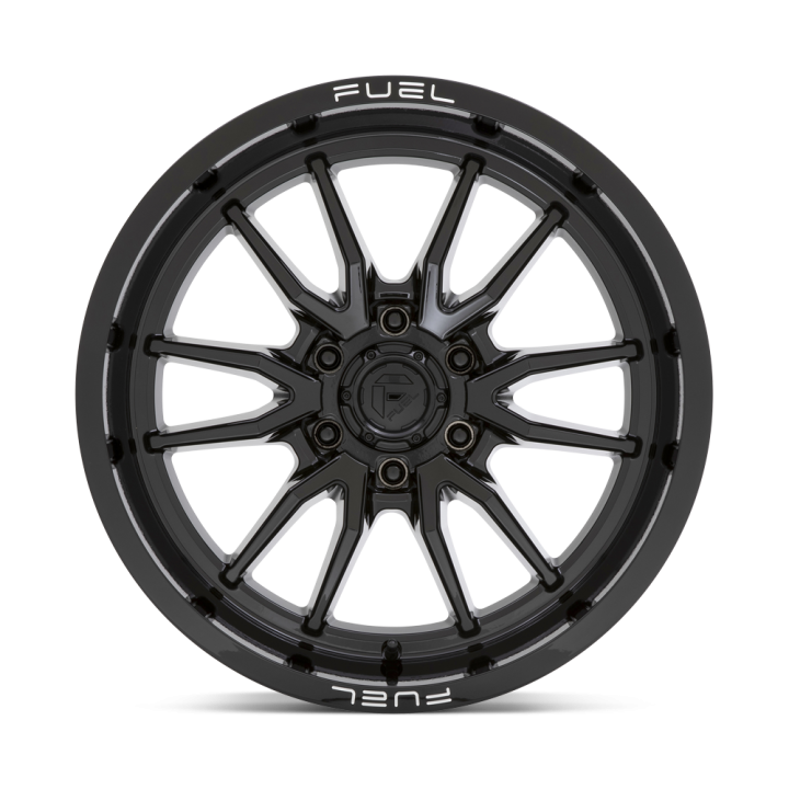 Alloy Wheel, FUEL D760 CLASH, 17x9.0, ET 1, 6x120, 67.06, Black - EDK.ro