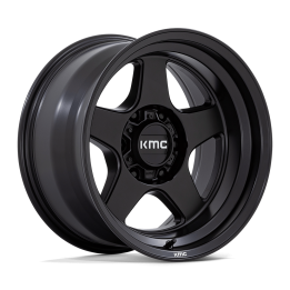 Alloy Wheel, KMC KM728 LOBO, 17x8.5, ET 18, 6x120, 66.9, Black - EDK.ro
