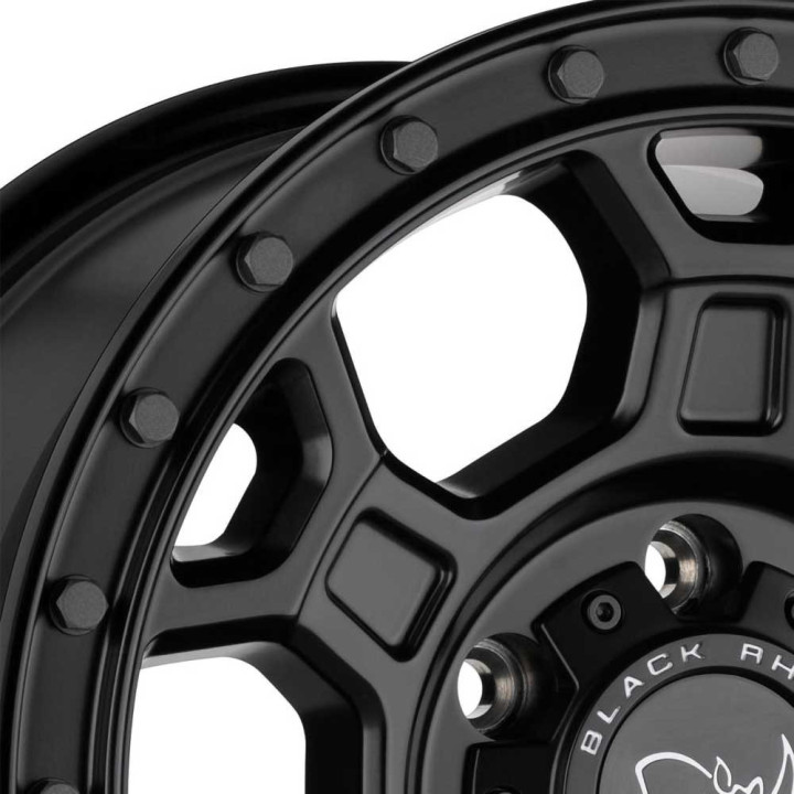 Alloy Wheel, Black Rhino MIDHILL, 18x8.0, ET 48, 6x130, 84.1, Black - EDK.ro