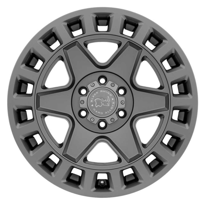 Jantă de Aluminiu, Black Rhino YORK, 17x8.0, ET 52, 6x130, 84.1, Gri Metalizat - EDK.ro