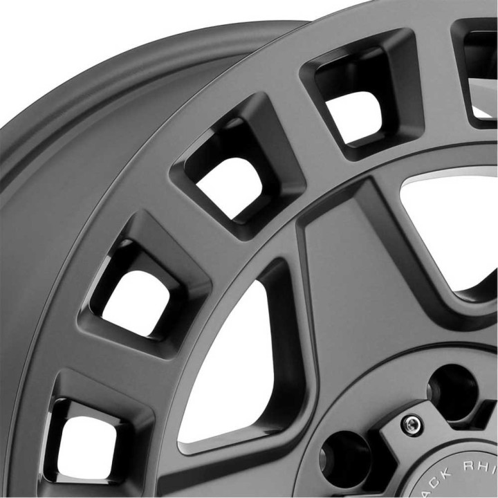 Jantă de Aluminiu, Black Rhino YORK, 17x8.0, ET 52, 6x130, 84.1, Gri Metalizat - EDK.ro