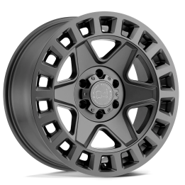 Jantă de Aluminiu, Black Rhino YORK, 17x8.0, ET 38, 6x130, 84.1, Gri Metalizat - EDK.ro