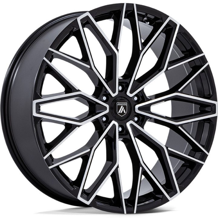 Jantă de Aluminiu, Asanti AB050 MOGUL 6, 22x9.5, ET 25, 6x135, 87.1, Negru - EDK.ro