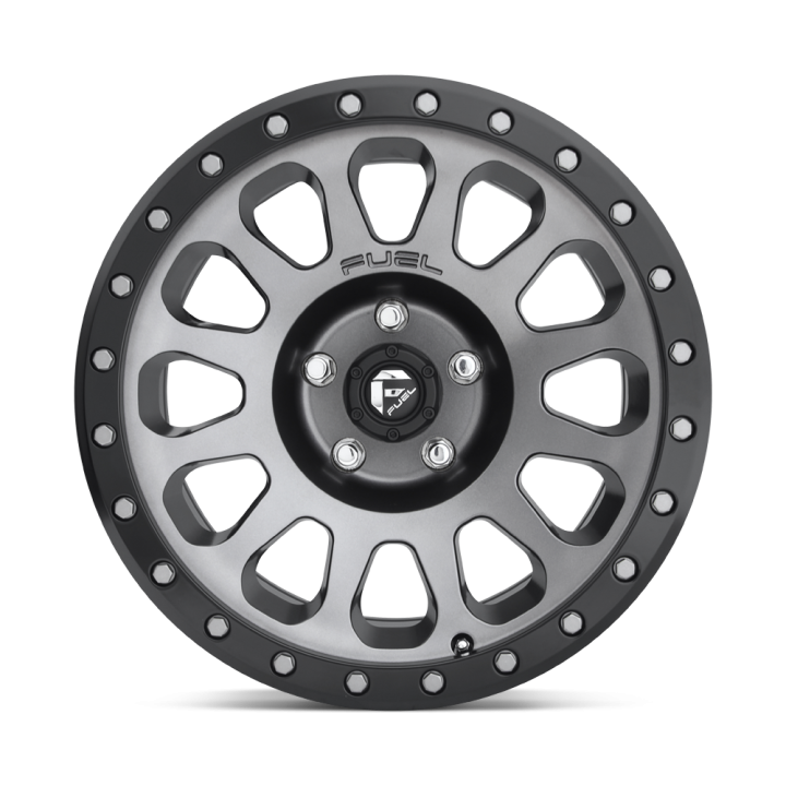 Jantă de Aluminiu, FUEL D601 VECTOR, 18x9.0, ET 1, 6x135, 87.1, Negru - EDK.ro
