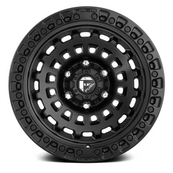 Alloy Wheel, FUEL D633 ZEPHYR, 18x9.0, ET -12, 6x135, 87.1, Black - EDK.ro