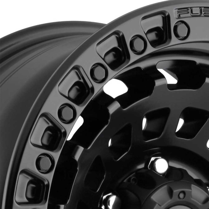 Alloy Wheel, FUEL D633 ZEPHYR, 18x9.0, ET -12, 6x135, 87.1, Black - EDK.ro