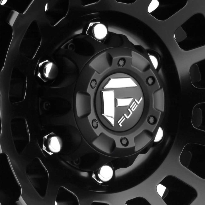 Jantă de Aluminiu, FUEL D633 ZEPHYR, 18x9.0, ET -12, 6x135, 87.1, Negru - EDK.ro