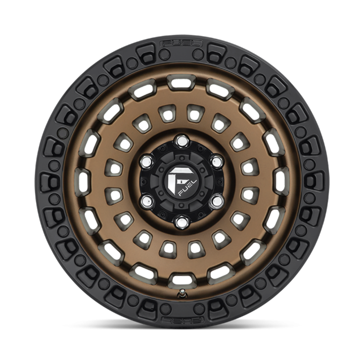 Alloy Wheel, FUEL D634 ZEPHYR, 18x9.0, ET 1, 6x135, 87.1, Black - EDK.ro
